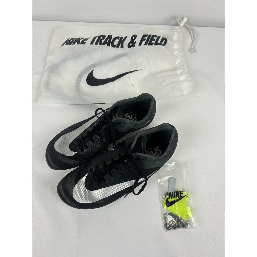 Nike Track Shoes Nike Rival Sprint Black Grey Men's10.5 DC8753-001 60-400 Meters